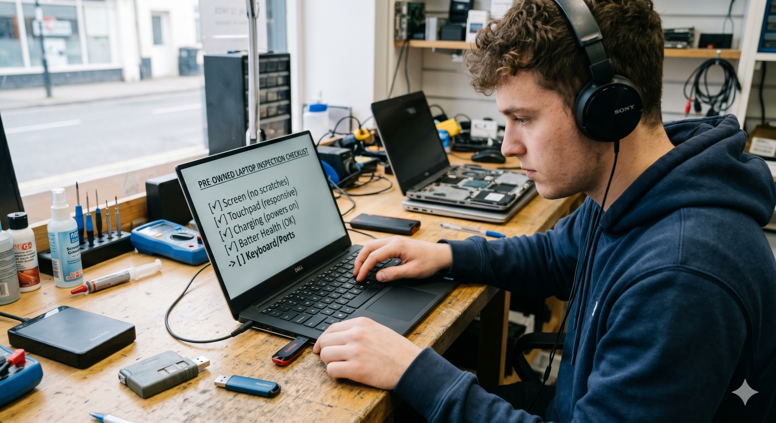buying second hand laptop complete inspection and testing process